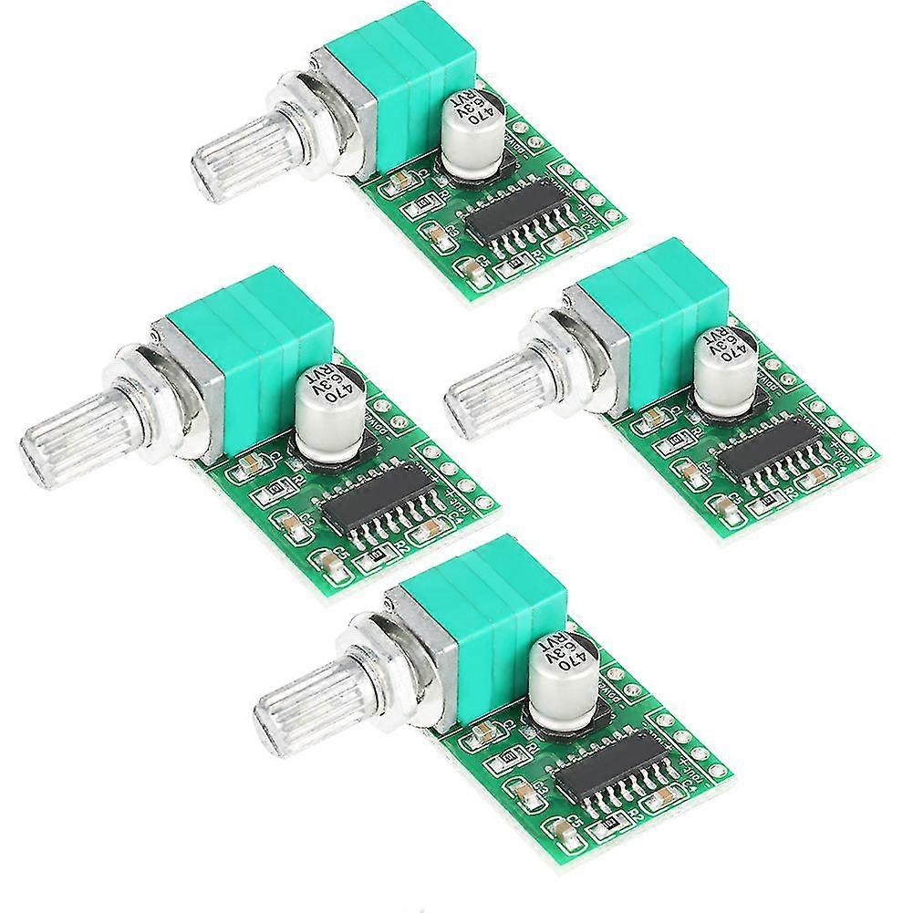 PAM8403 Mini DC 5V Digital Audio Amplifier Power Amp Module Board with Potentiometer - 4pcs