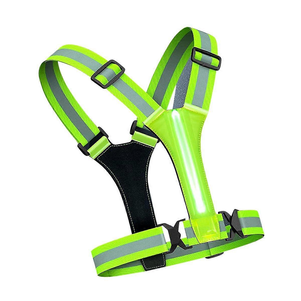 Reflective Vest for Walking At Night,High Visibility Night Running Gear Rechargeable Running Light
