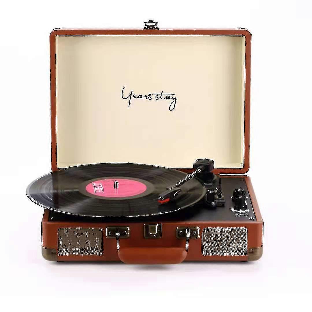 Record Player Vinyl Turntable,tooth Turntables 3 Speed Vinyl Records Player With Ser
