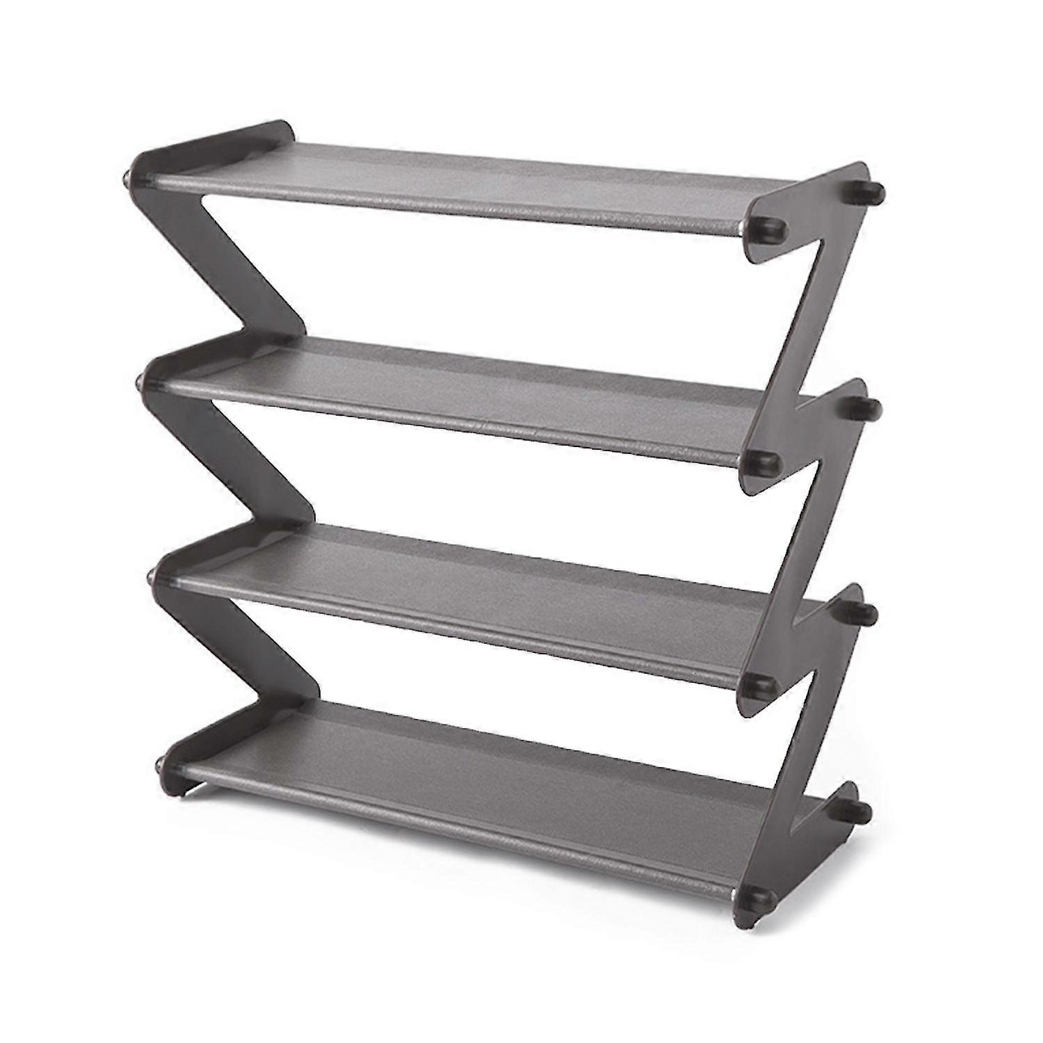 Shoe Rack Sturdy Space Saving ABS 4 Layers Shoe Rack Storage Shelf for Family