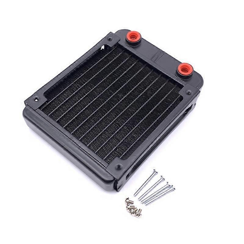 Aluminum Radiator 10 Row Tubes Heat Exchanger Radiator compatible-for CPU Water Cool System