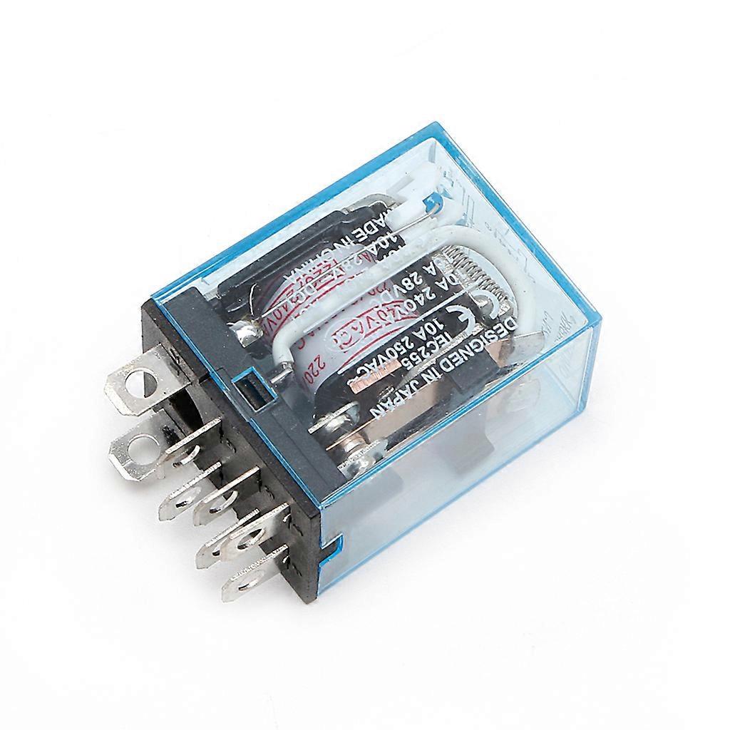 LY2NJ AC 220V Coil 10A 240V Power Relay DPDT Led Lamp 1Pc