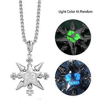 Ciondolo Stella Clavicola Catena Bussola Charm Choker Gioielli per Donne Uomini Partito