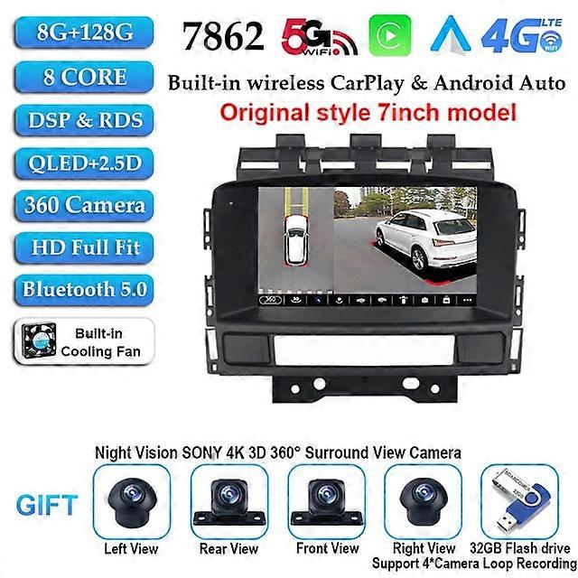 Carplay Android 12 Buick Excelle GT XT Opel Astra J 2010 2011 2012 2013 CD300 CD400 Araba Radyo GPS Navigasyon Oynatıcı Ünitesi