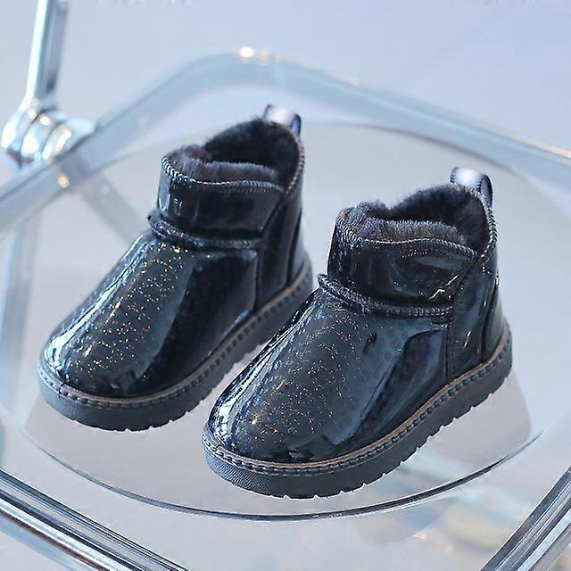 Baby Girls Casual μπότες χιονιού Ευέλικτο χειμώνα Νέο κορεατικό στυλ Μωβ απλό αδιάβροχο Παιδικά παπούτσια μόδας αγόρια στρογγυλά μποτάκια