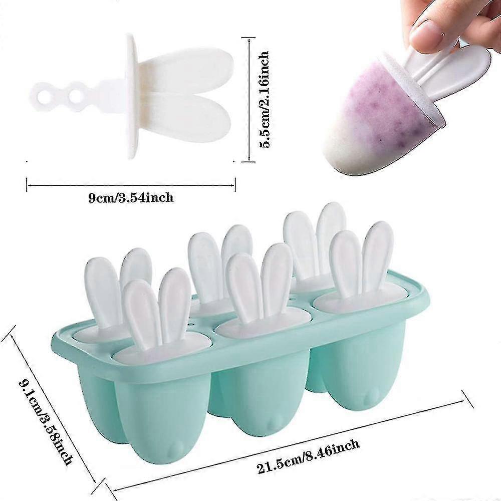 Reusable Mini Pop Molds, 6 Miniature Popsicle Molds