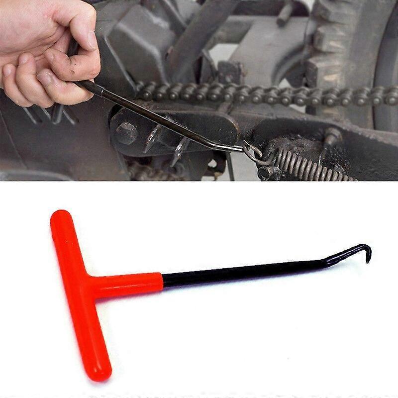 Motorcycle Exhaust Spring Hook T Shaped Handle Exhaust Pipe Spring Wrench Puller Installer Hooks Tool Motorcycle Knee & Shin Guards