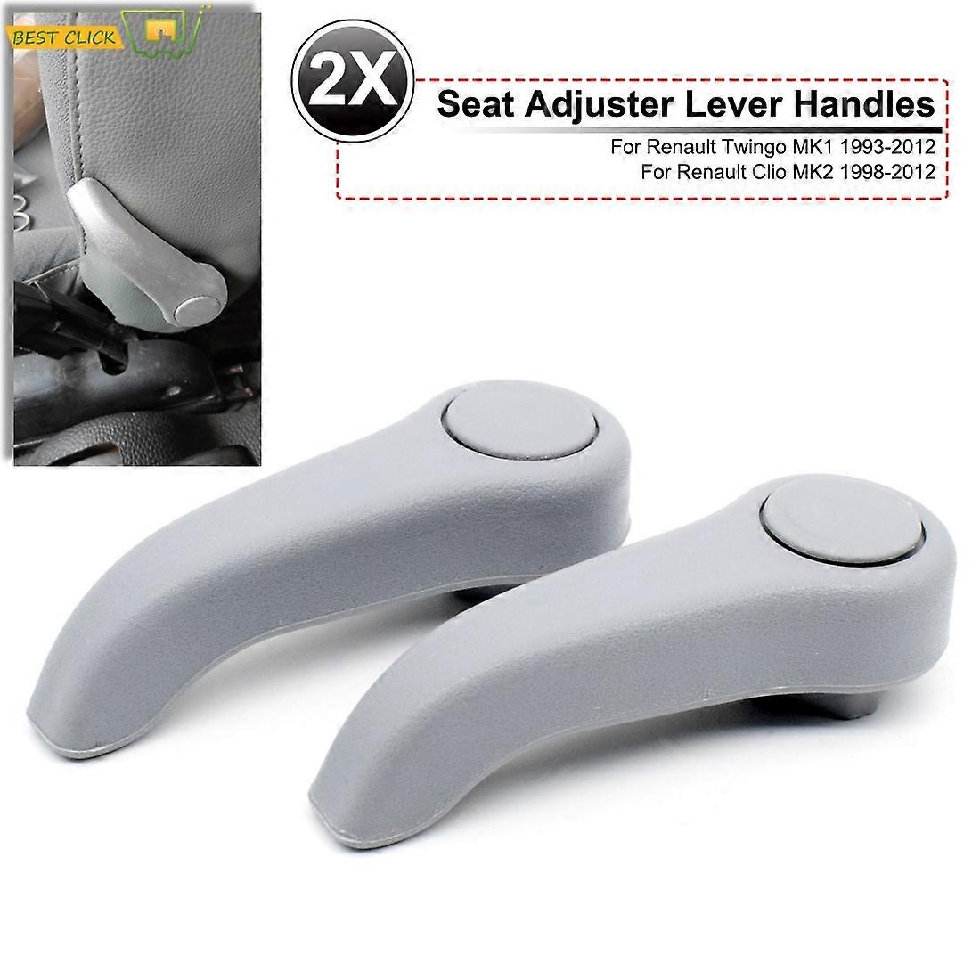 2Pcs/Set Car Seat Brand New Adjusting Lever Pull Handle Replacement for Renault Clio Mk2 Twingo Handle Fit Both Side Right Left