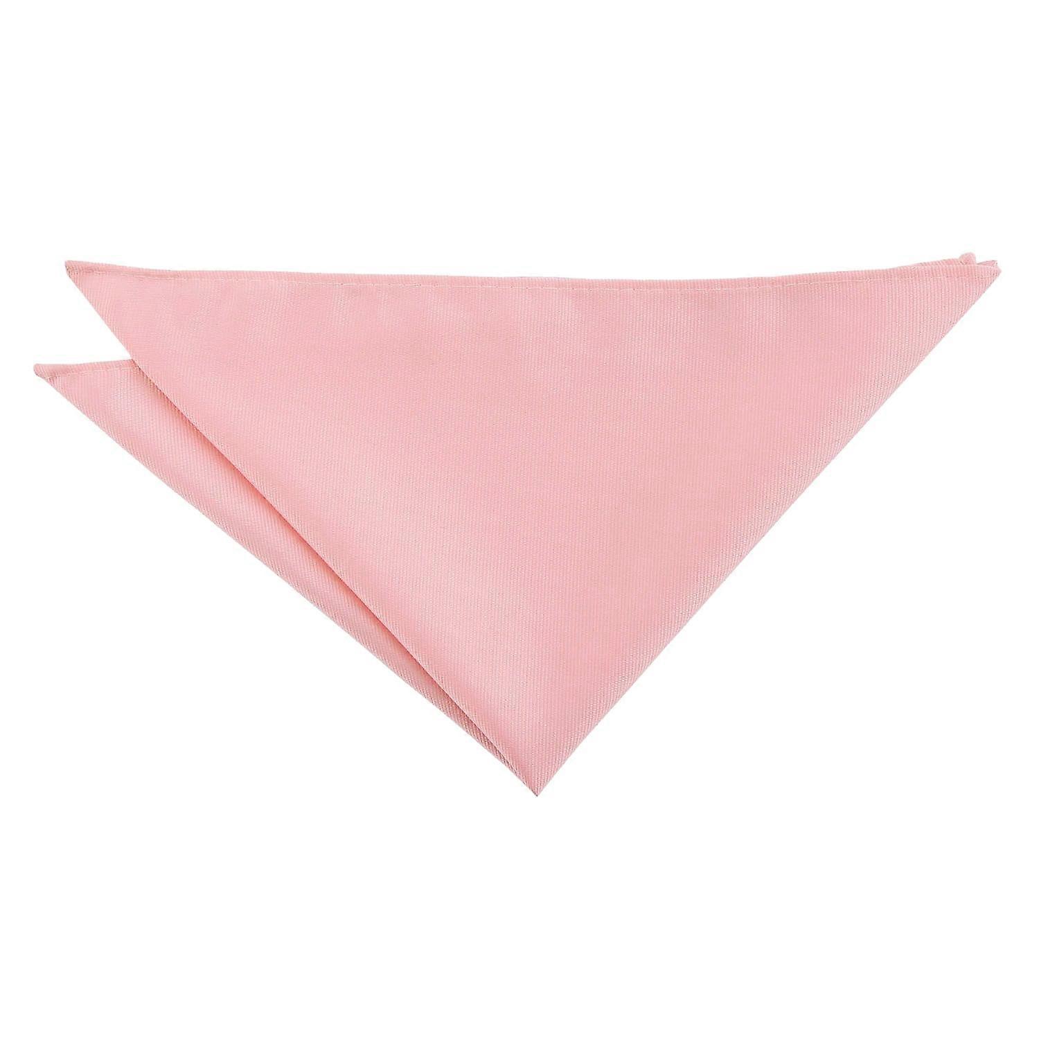 Coral Blush Plain Twill Pocket Square