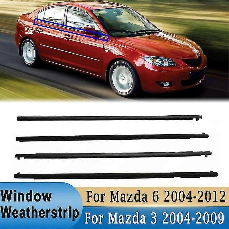 For Mazda 6 2004-2012 Window Weatherstrip Seal Belt Trim Sealing Strips for Mazda 3 2004-2009 Rubber Outer Window Glass Seal