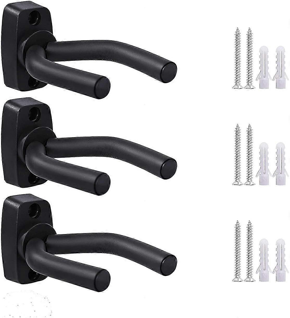 Guitar Hook Wall Mount Guitar Hanger Bracket With Screws,3pcs-MXBC