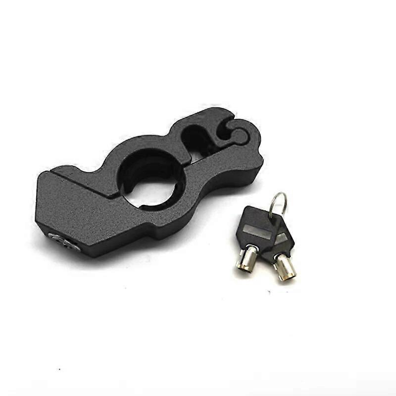 1Pc Universal Antitheft Motorcycle Handlebar Lock Handlebar Brake Handle Solid Lock Imitating Steal Lock Pull Rod Aluminum Alloy