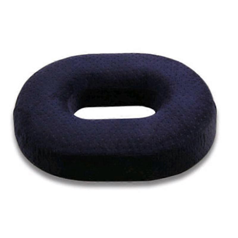 Coussin Donut Orthopédique Mémoire De Forme LITSPOT - 45x39,5x9 Cm - Bleu - Pour Siège, Fauteuil Roulant