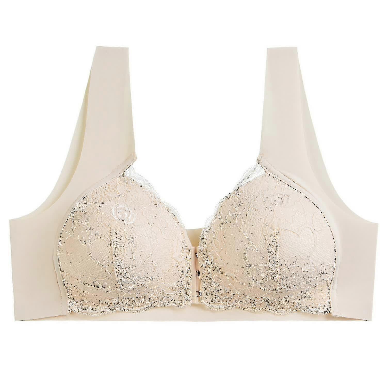 Bralette Plus Size Front Button Bra Beautiful Back Seamless Thin Push-up Adjustable Women's Underwear High Quality