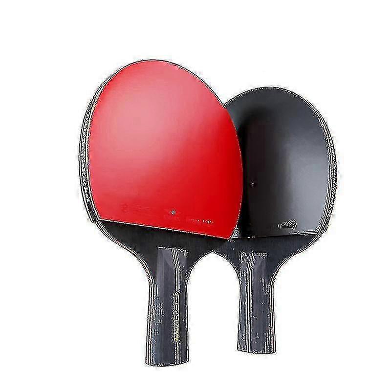 2pcs Professional 6 Star Table Tennis Racket Ping Pong Racket Set Pimples-in Rubber Hight Quality Blade Bat Paddle With Bag [free Shipping]