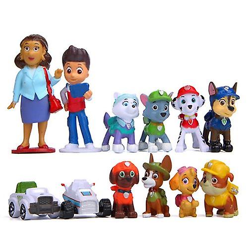 12 Piece Set Of Claw Patrol Figures