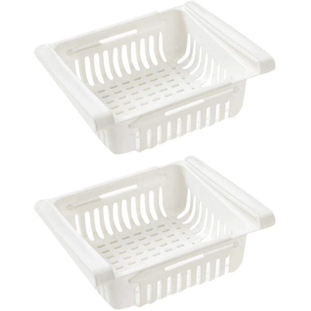 2pcs Retractable Er Stora Boxes For Refrirators