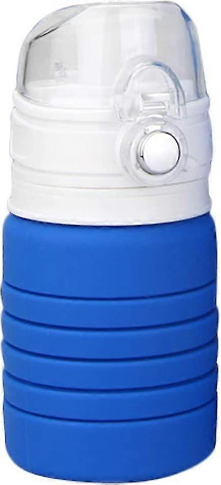 ポータブルシリコン折りたたみ式トラベルウォーターボトル、漏れ防止カバー付き伸縮式エクステンション飲料水ポット