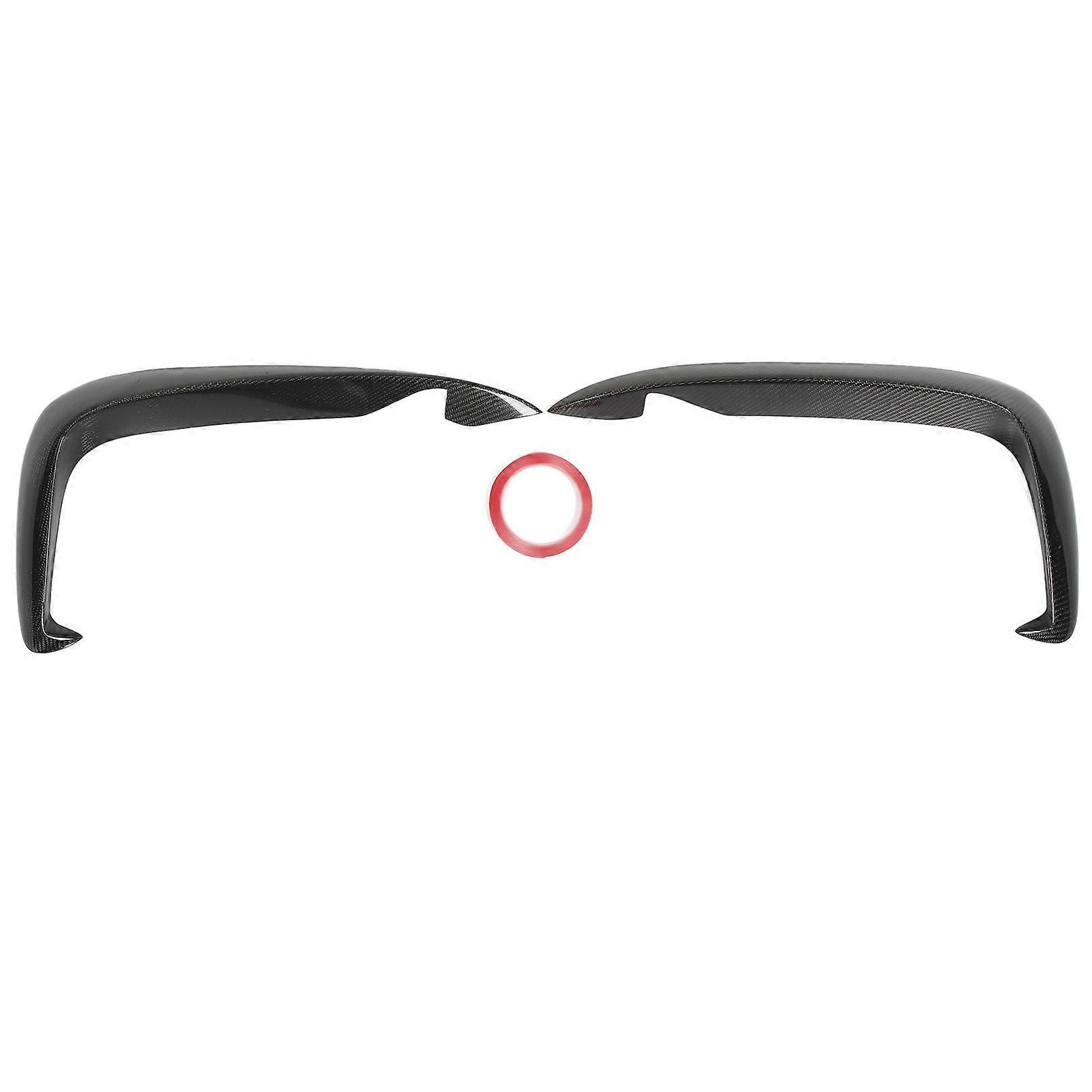 1 Pair Front Bumper Fins Canards Gloss Surface Carbon Fiber Front Fog Lamp Fins Splitters Fit For A3 Sline S3 8V