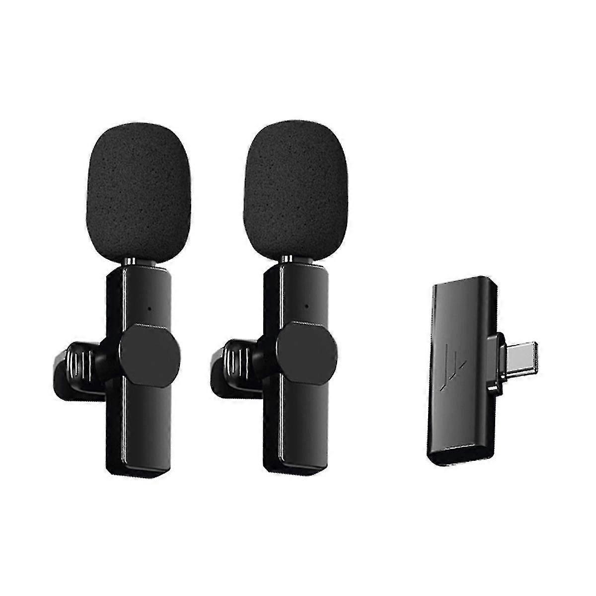 Wireless Lavalier Microphone Super Battery Life Microphone Suitable For Android Live Recording Interview A