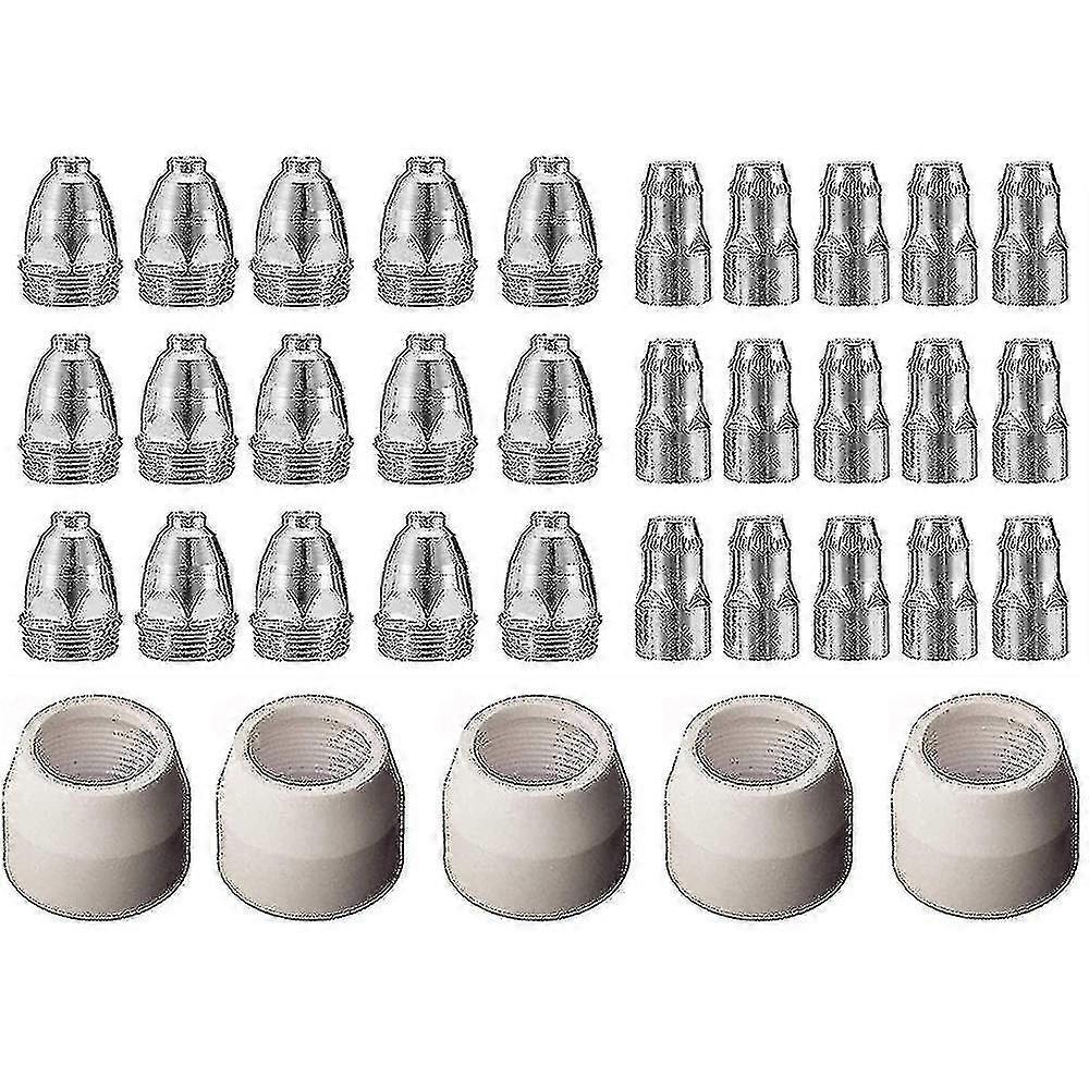 P80 Plasma Electrode Tip Nozzle 1.5 100amp Plasma Cutting Torch Consumables Accessory 35pcs S2024123