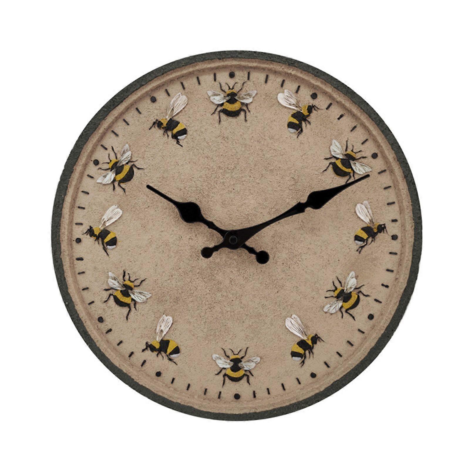 Decorative Wall Clock High Accuracy Silent Non-ticking Easy Installation Garden Clock Waterproof Wall Mounted Clock