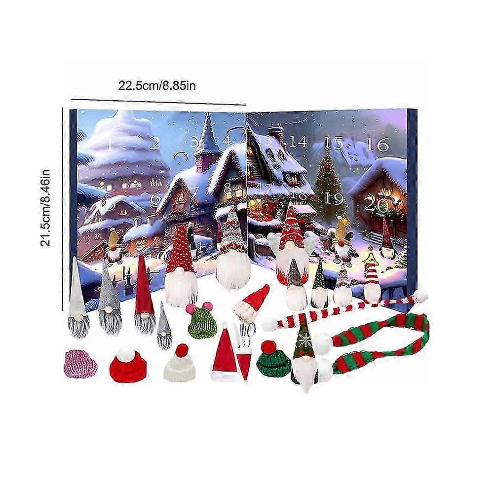 Christmas Calendar Christmas Gnome Advent Calendar Decoration Props Gnome Dolls Countdown Calenda Home Gift Festival Decoration
