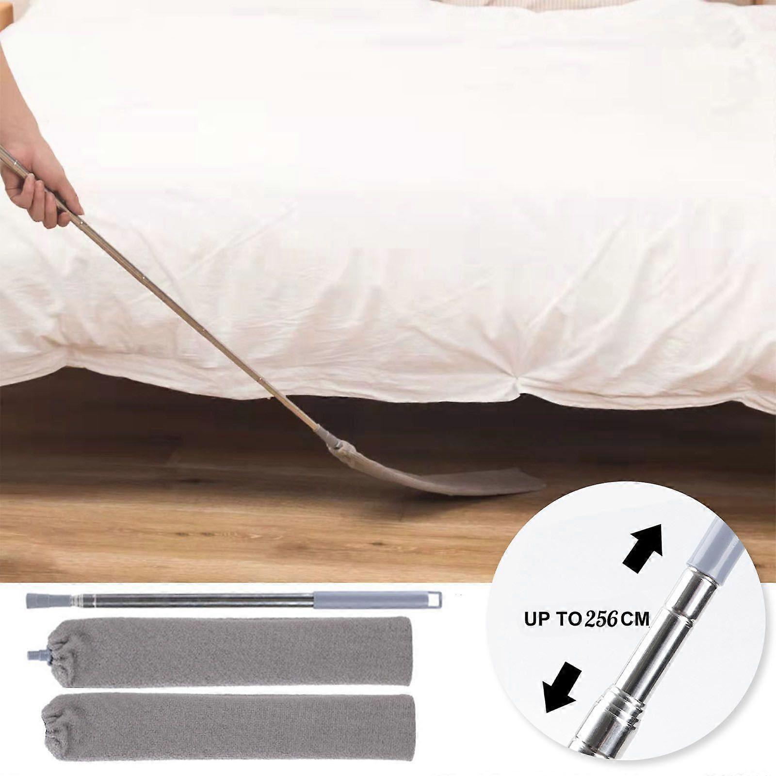 Retractable And Washable Telescopic Dusts Collector Microfiber Cleaning Brush Add 1pc Replacement Cloth