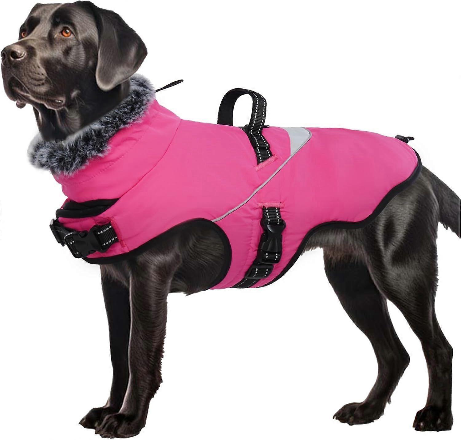 Extra Warm Dog Coat, Adjustable Cold Weather Jacket for Small to Large Dogs, Waterproof, Breathable Material