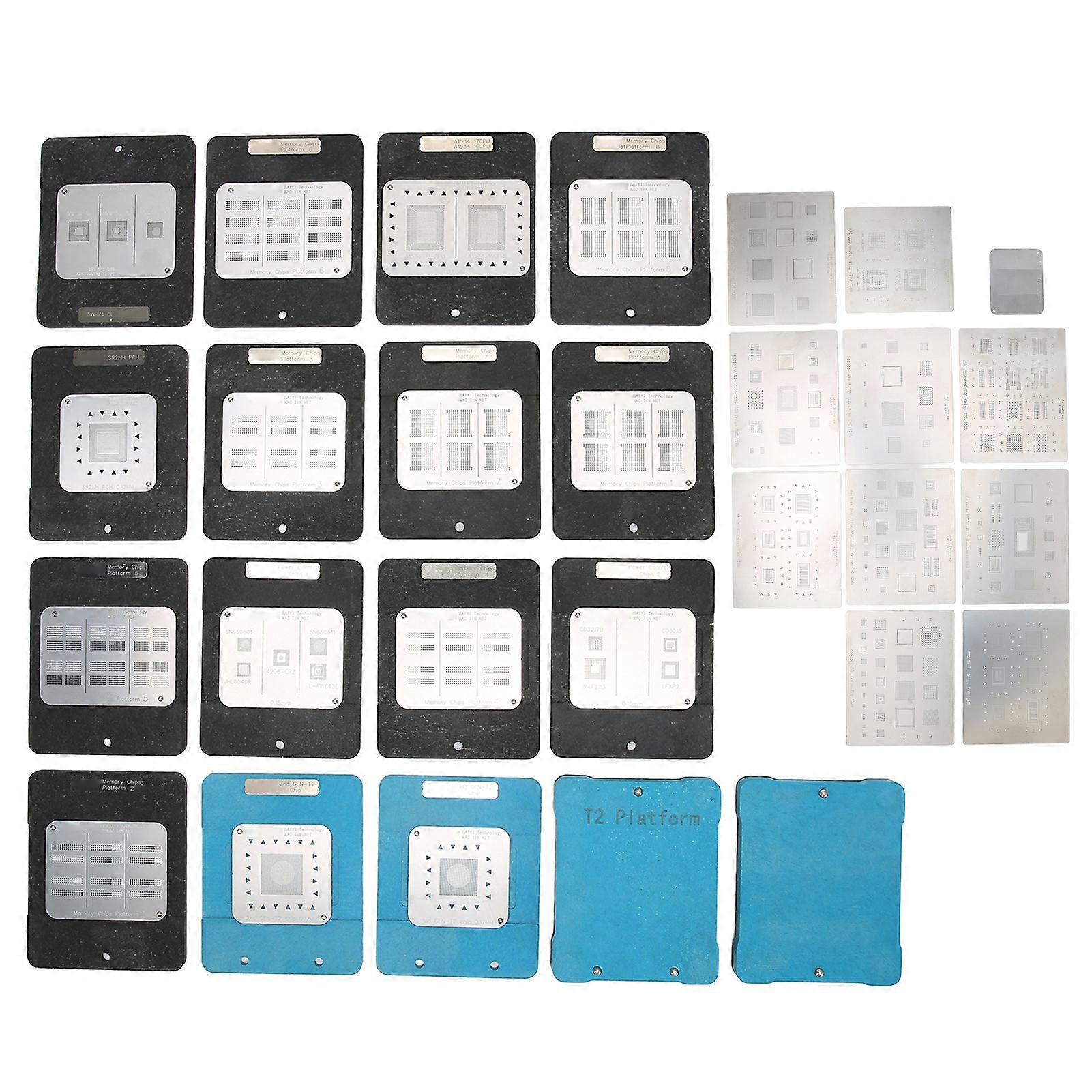 Tin Planting Platform BGA Reballing Station with 2 Magnetic Bases for PMU SMC RAM NAND Chips