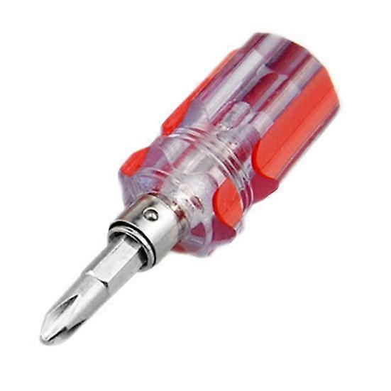 2 in 1 Interchangeable Bidirectional Cross Flat Head Screwdriver DIY Repair Tool