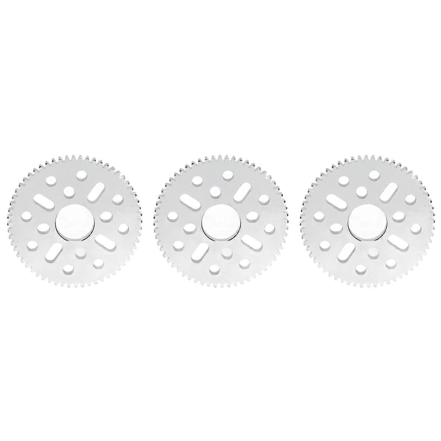 3Pcs Spur Gear Straight Tooth 4 Long Hole 12 Round Hole 0.8 Mod 14mm Center Hole 4mm Thickness4312‑0