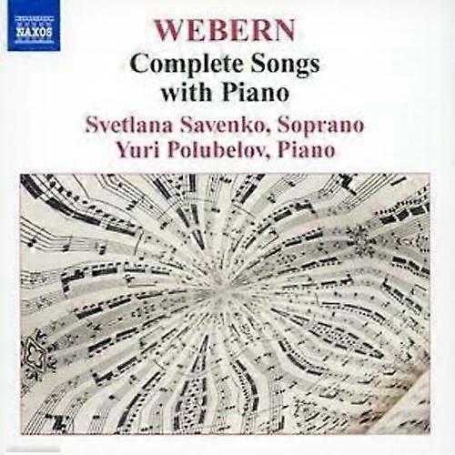Anton Webern Complete Songs With Piano (Savenko Polubelov) CD (2007)