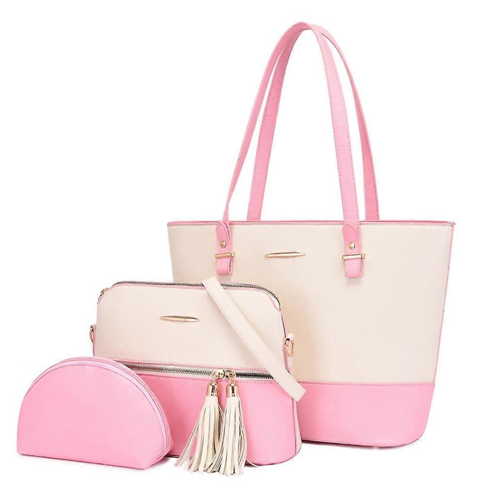 Τσάντα χειρός Γυναικείο Shopper Τσάντα ώμου Μεγάλες δερμάτινες τσάντες σετ των 3