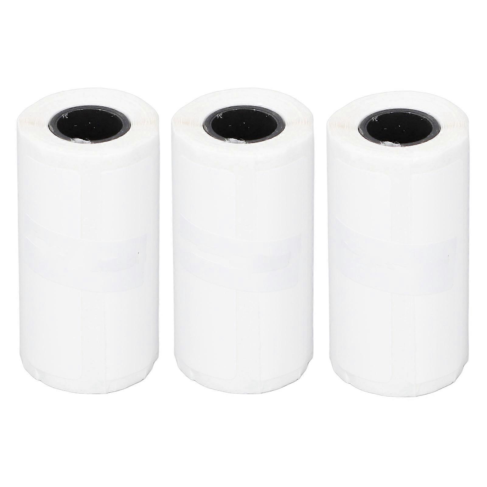 3 Rolls Self Adhesive Thermal Paper Clear Printing Easy Peeling White Thermal Receipt Paper for Home Small Business 50x15mm/1.97x0.59in (450 Sheets)