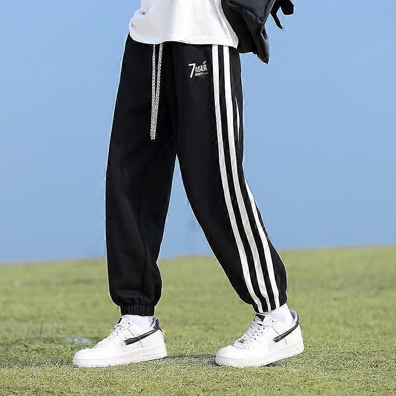 Men's Spring and Autumn American Retro Sports Corset Pants Fashion Brand Youth Straight Leg Loose Color Patchwork Sweatpants