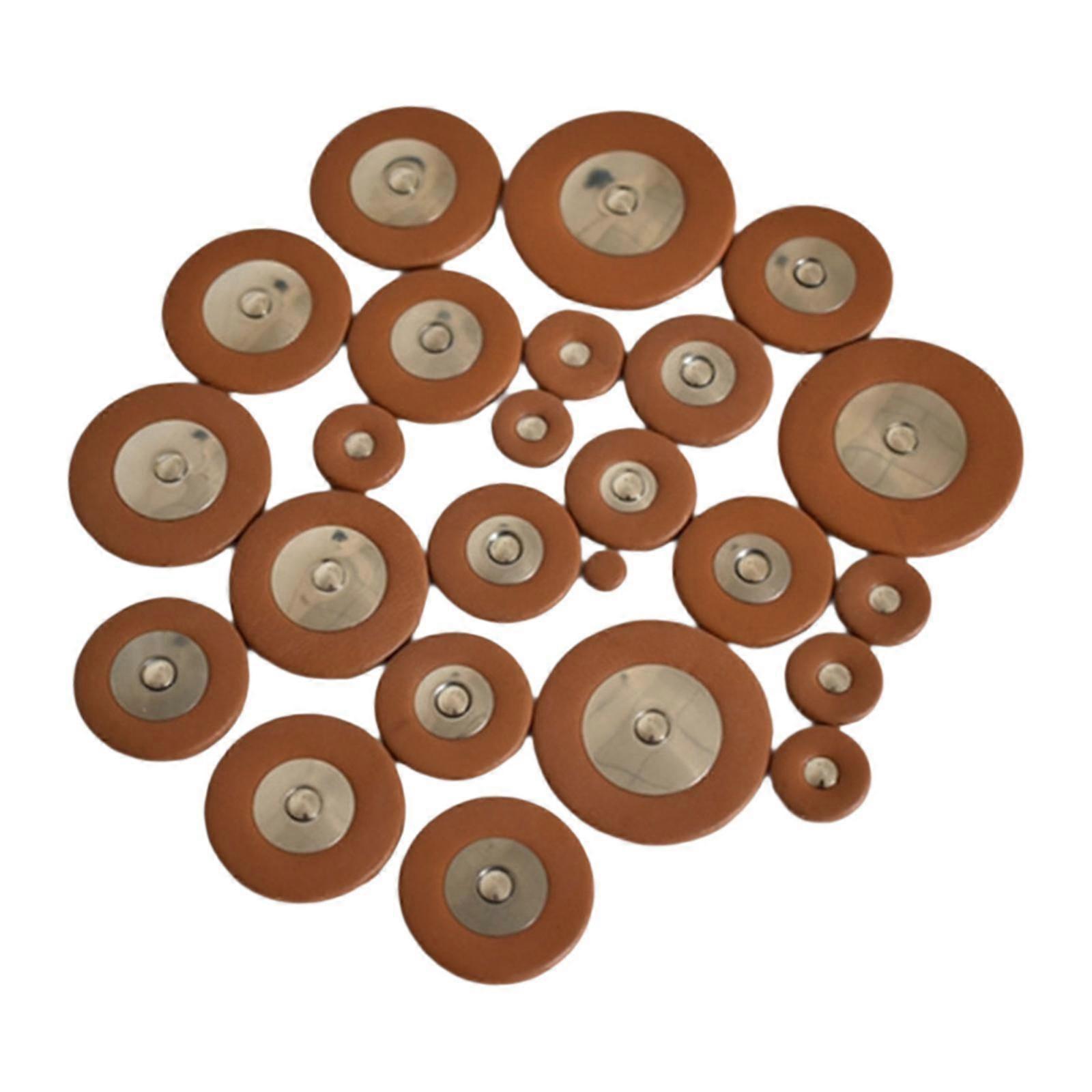 25Pcs Saxohone Leather Pads with Multi Size for Alto Sax Accessory Saxophone