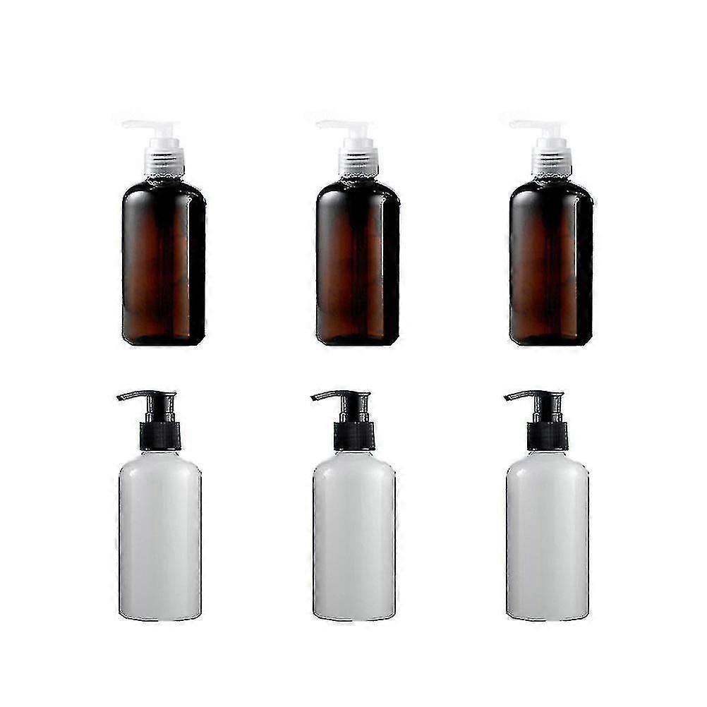 unique 6pcs Practical Screw Pump Bottle Compact Round Shoulder Bottle Split Charging Empty Bottles Reusable