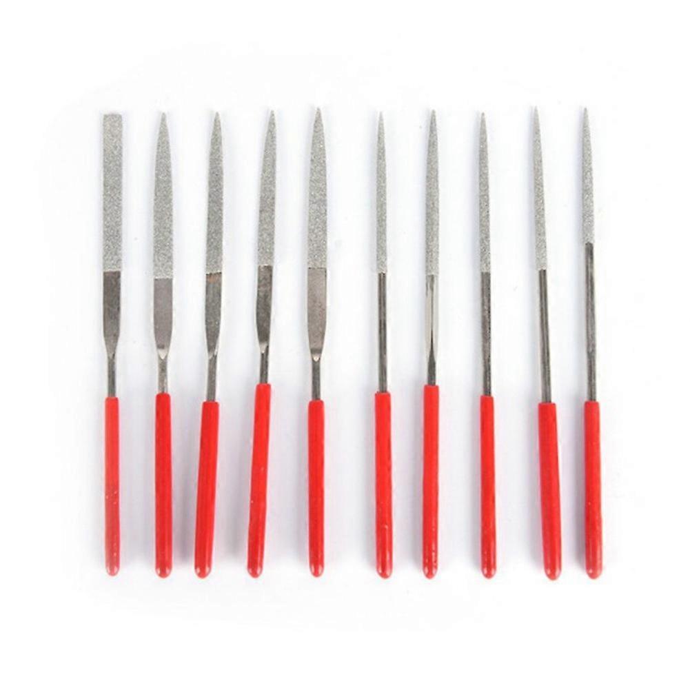 10Pcs Guitar File Fret Nut Saddle Slot Sanding File Kit Luthier Repair Tool Metal for Guitar Fret File Repair Tool Kit Accessories