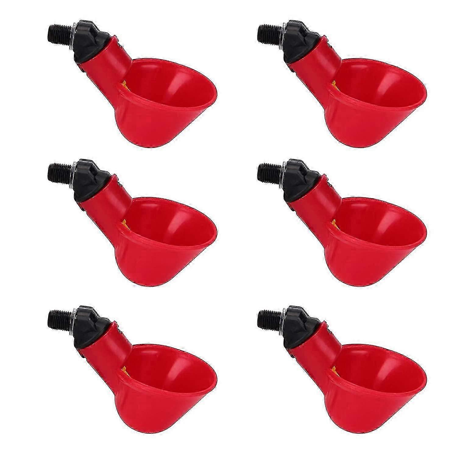 Chicken Waterer Poultry Waterer Chicken Waterer Automatic Watererred-6pcs