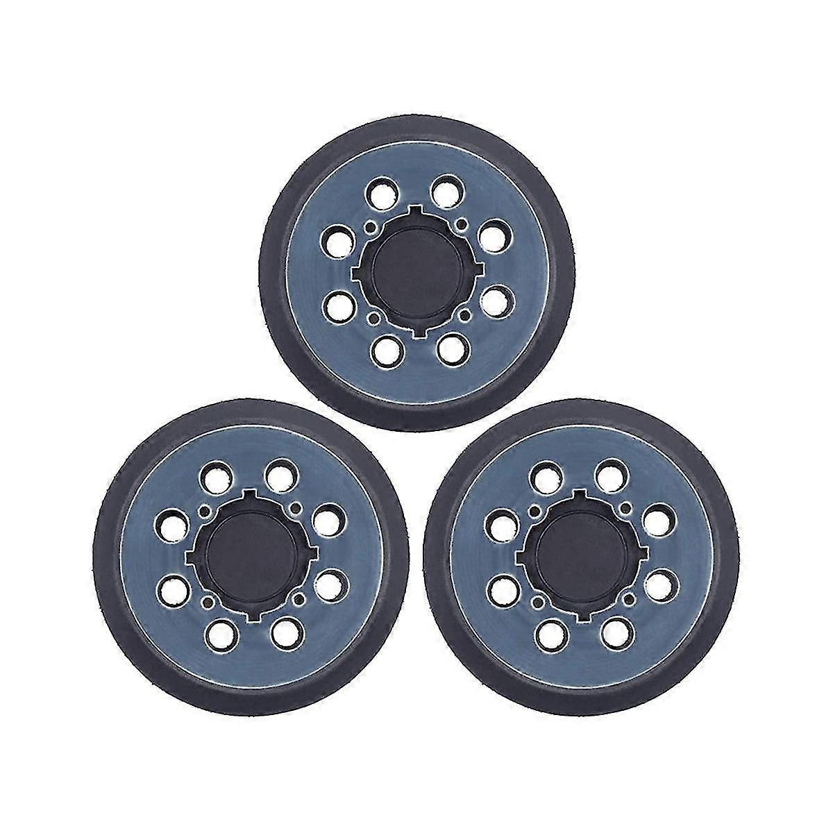 3pcs Backing Pad 5 Inch Sanding Pad 8-hole Hook And Loop Sander Pad Part For Dwe6423 N329079 Working With Models Parts