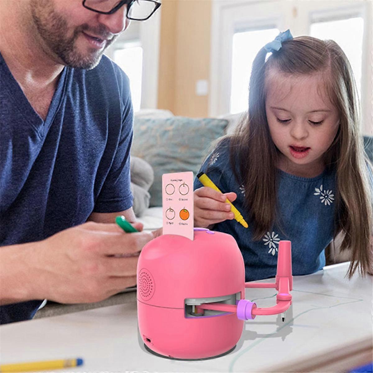 Robot Dessinateur Pour Enfants - Educatif Avec 100 Cartes, Dessin Automatique