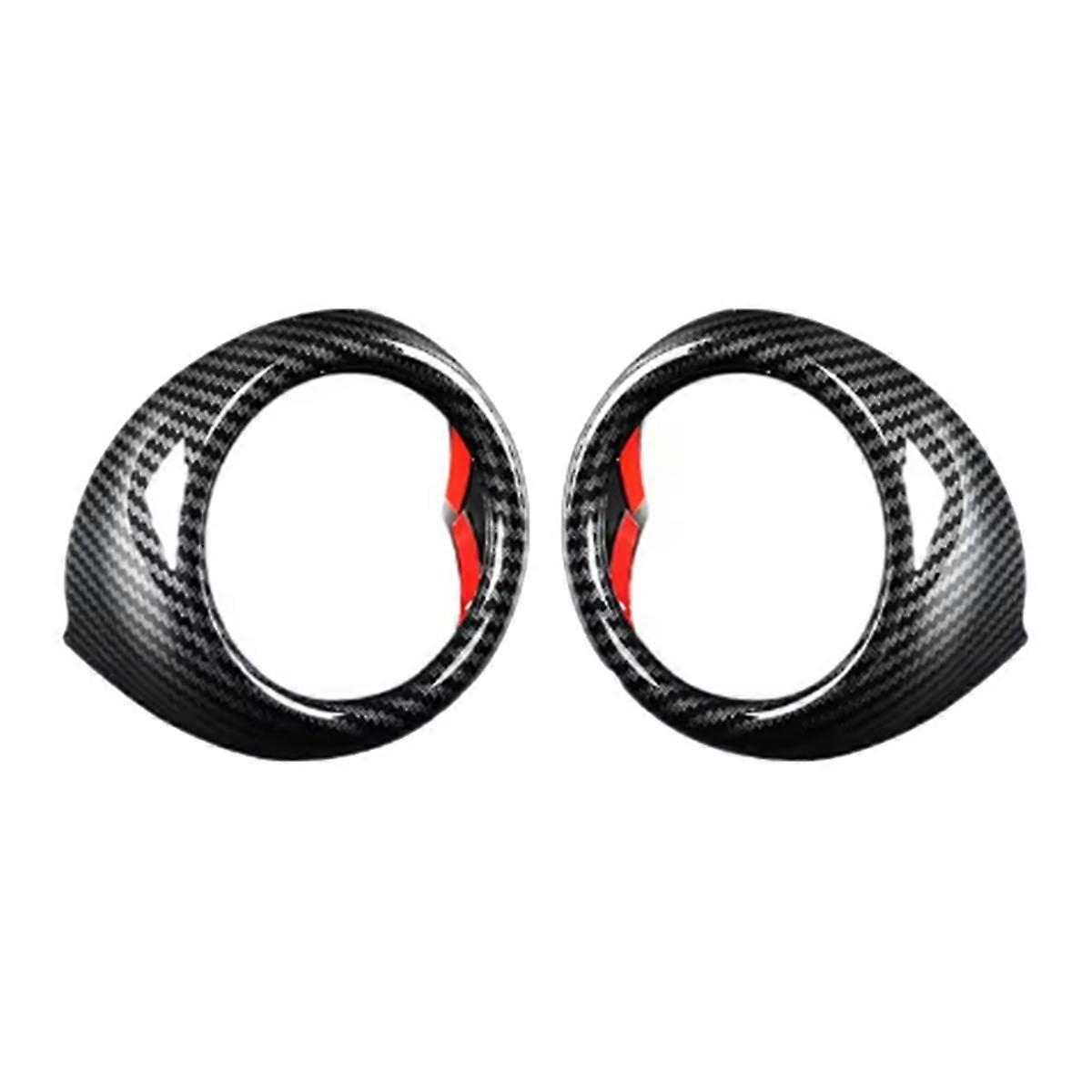 Car Dashboard Air Conditioning Outlet Cover A/C Outlet Carbon Fiber Trim Sticker for GLC 2020-2022
