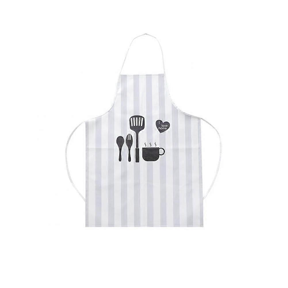 Simple and Fashionable Women's Kitchen Cooking Apron with Printing, Adjustable Size, Durable Fabric, Stylish Design
