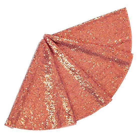 Christmas Tree Skirt Vibrant Color Elegant Shiny Sequins Xmas Tree Mat for Festive Home Party Decorations