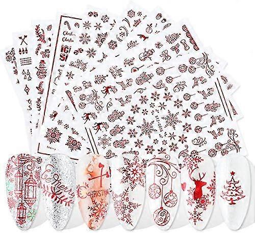 Nail Decoration, 3D Nail Stickers, Winter Decor, Artificial Nails