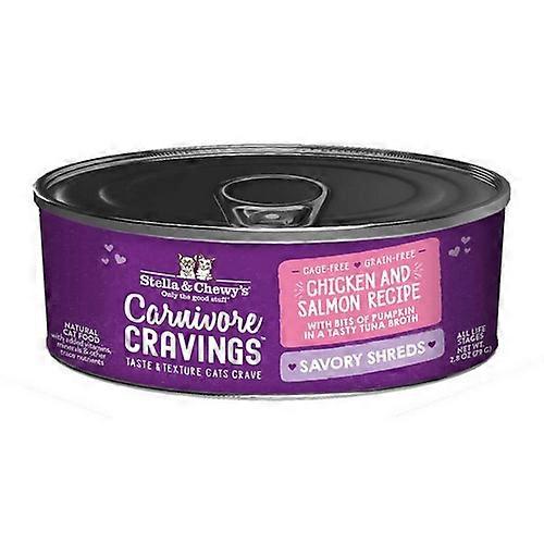 Stella & Chewy's Cat Carnivore Cravings Kana- ja Lohi-silppupurkki, 2,8 unssia (tapaus 24)