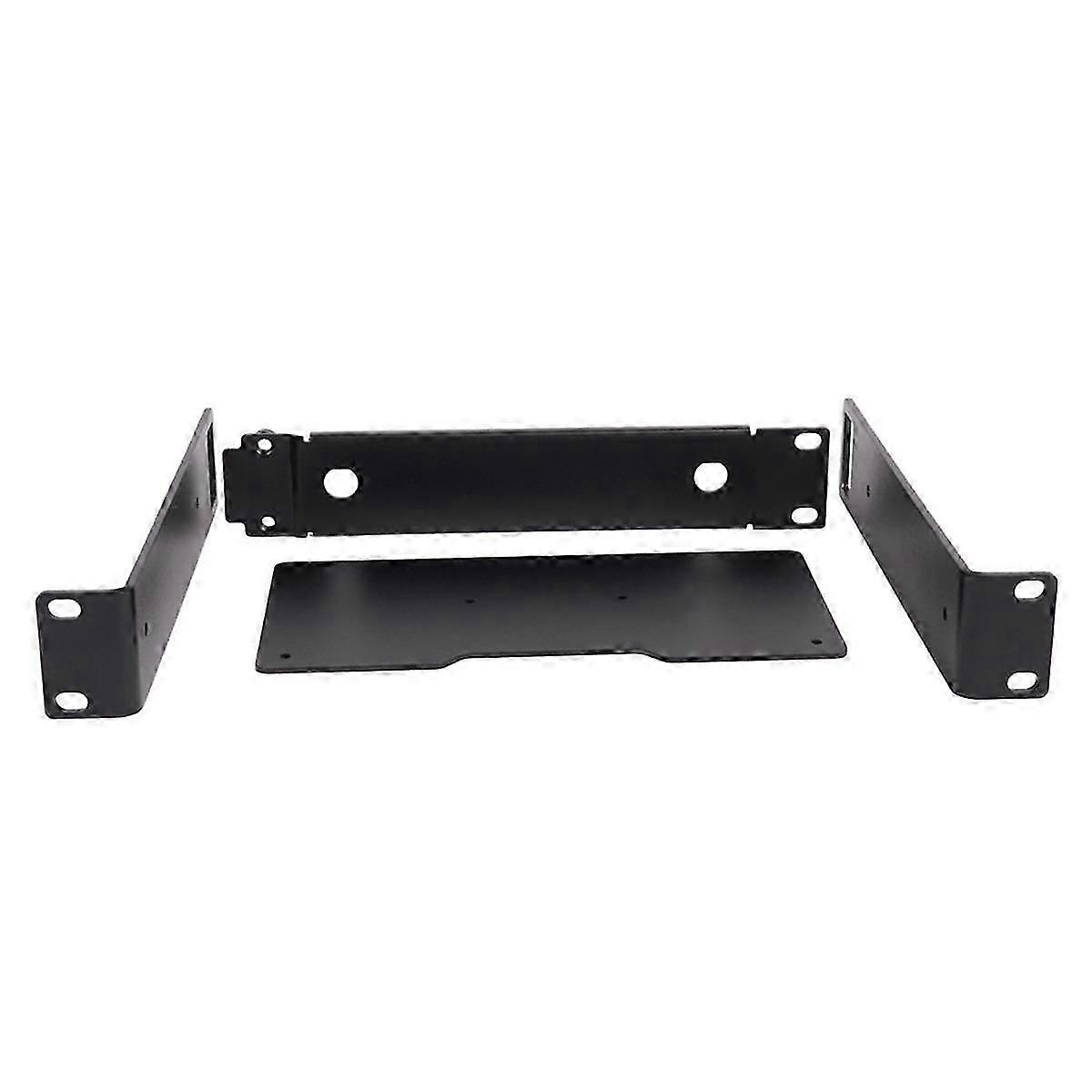 Rackmount Rack Metallrahmen für drahtloses Mikrofonsystem Wireless Ear Return Bracket Rack Schwarz JP