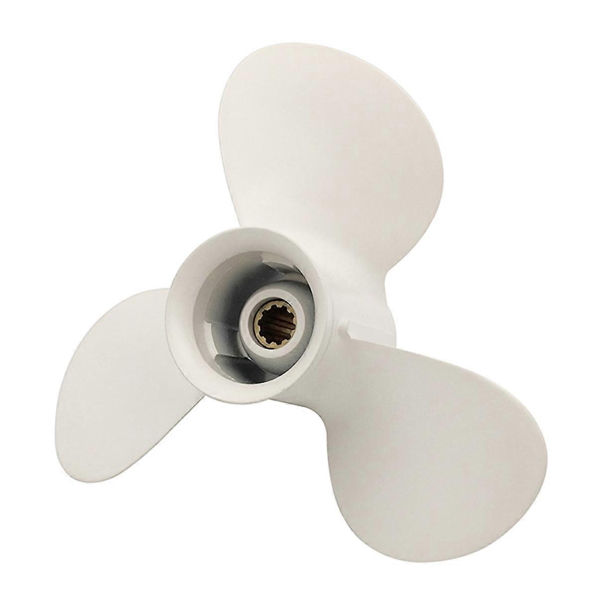 664-45945 664-45945-00-EL 9 7/8 X 10 1/2 Propeller for 20HP 30HP White 3 Blades 10 Spline Tooth R Ro