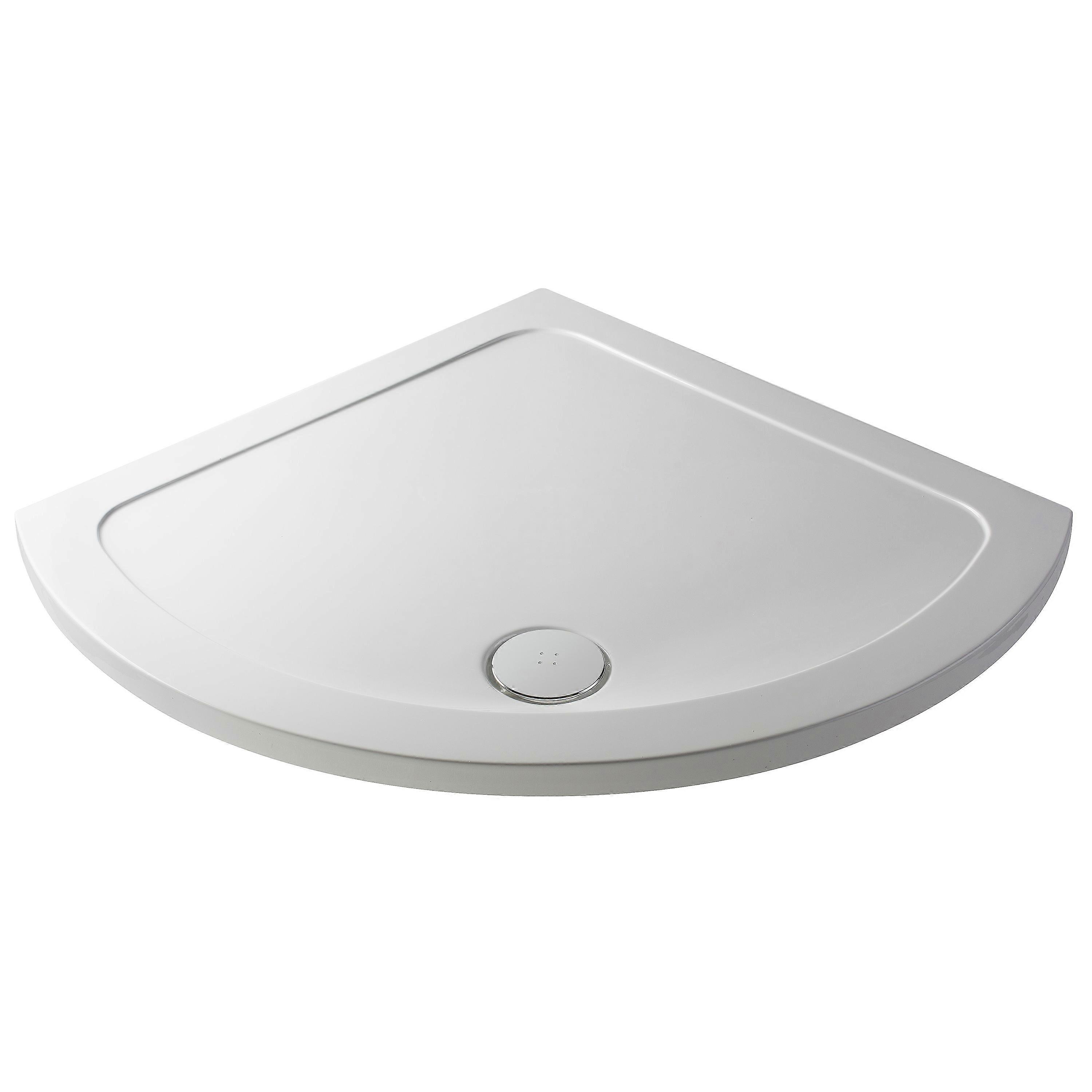 914mm Premium Single Entry Shower Tray - White